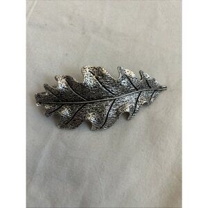 Silver Color Hair Barrette Clip 4” Long New Rare Find
